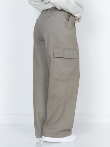 PANTALÓN MUJER WADOS CARGO ALGODÓN TIRO ALTO - 2
