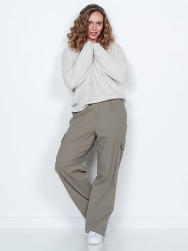 PANTALÓN MUJER WADOS CARGO ALGODÓN TIRO ALTO - 4