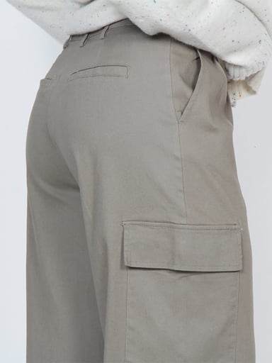 PANTALÓN MUJER WADOS CARGO ALGODÓN TIRO ALTO - 8