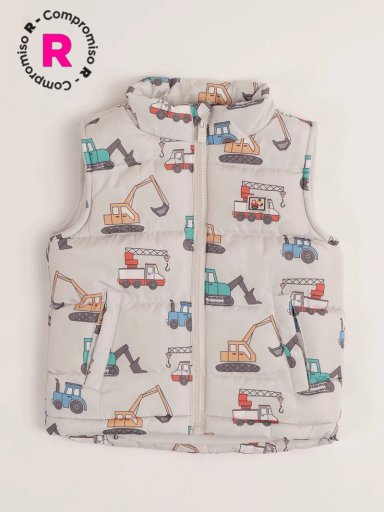 PARKA SIN MANGA NIÑO BABY HARVEST ESTAMPADA - 1