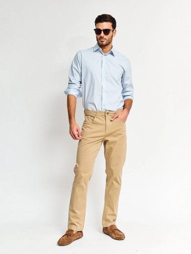 PANTALÓN HOMBRE CACHAREL ALGODÓN 5 BOLSILLOS - 4
