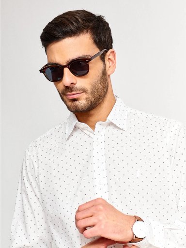 CAMISA HOMBRE KENNETH STEVENS ALGODÓN MANGA LARGA PRINT - 3