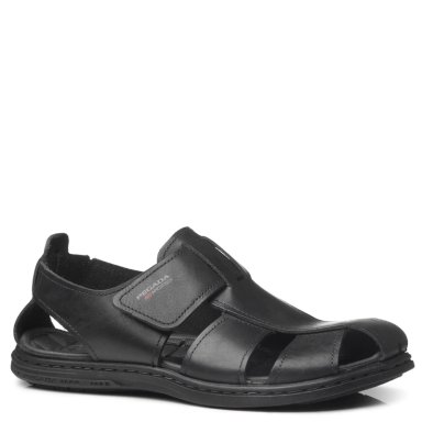 SANDALIAS HOMBRE PEGADA NEGRO V26PEG08 CUERO - 1
