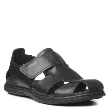 SANDALIAS HOMBRE PEGADA NEGRO V26PEG08 CUERO - 2
