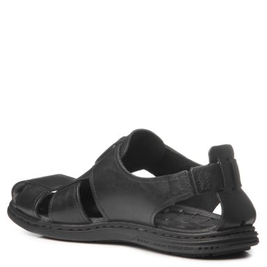SANDALIAS HOMBRE PEGADA NEGRO V26PEG08 CUERO - 3
