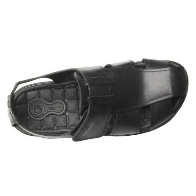 SANDALIAS HOMBRE PEGADA NEGRO V26PEG08 CUERO - 4