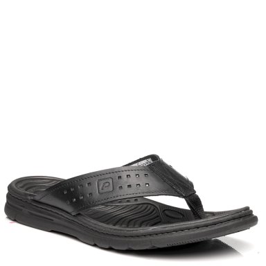 SANDALIAS HOMBRE PEGADA NEGRO V26PEG10 CUERO  - 2