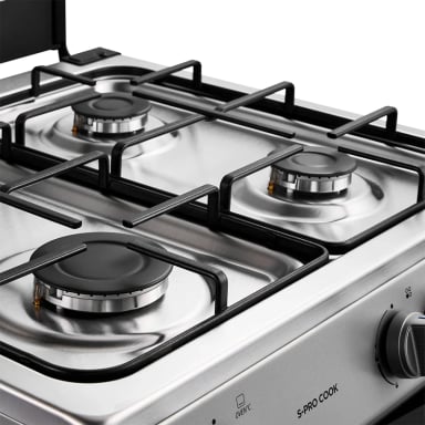 COCINA A GAS MIDEA MFO-MG24TCSSL 4 PLATOS PLATA - 6