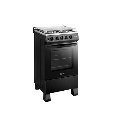 COCINA A GAS MIDEA MFO-MG20TCSSLBK 4 PLATOS NEGRO - 3