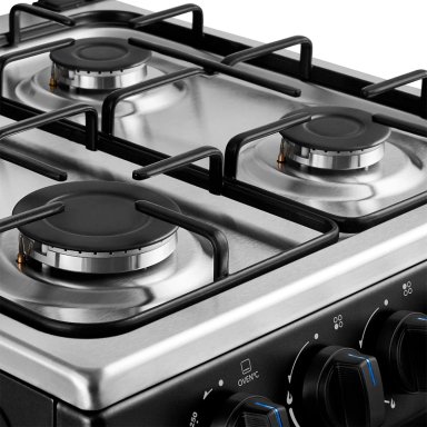 COCINA A GAS MIDEA MFO-MG20TCSSLBK 4 PLATOS NEGRO - 8