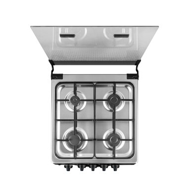 COCINA A GAS MIDEA MFO-MG20TCSSLBK 4 PLATOS NEGRO - 9