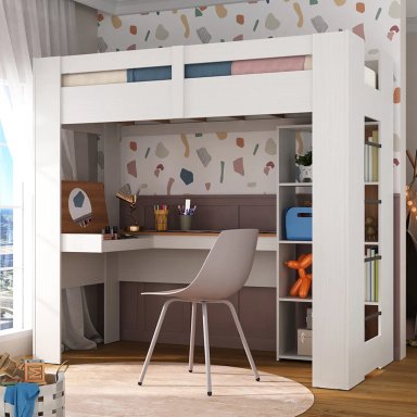 CAMA AMERICANA DI PORETTI DESIGN 1227 CON ESCRITORIO - 4