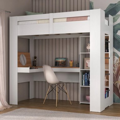 CAMA AMERICANA DI PORETTI DESIGN 1227 CON ESCRITORIO - 5