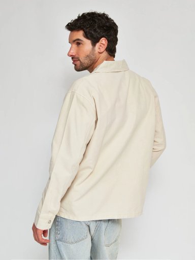 SOBRECAMISA HOMBRE INDEX ALGODÓN MANGA LARGA LAVADA - 2