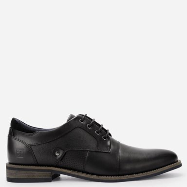 ZAPATOS HOMBRE CARDINAEL NEGRO DENIZEN CUERO - 1