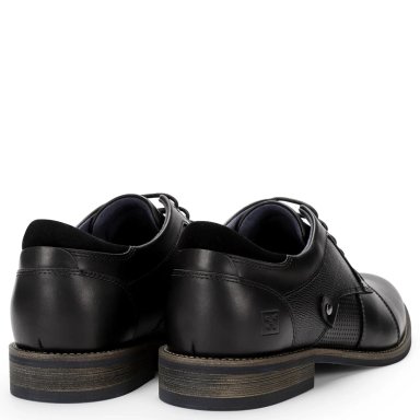 ZAPATOS HOMBRE CARDINAEL NEGRO DENIZEN CUERO - 4