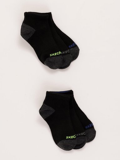 CALCETINES NIÑO SKECHERS PACK X6 NEGRO - 2