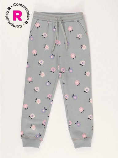 PANTALÓN DE BUZO NIÑA HARVEST ESTAMPADO - 1
