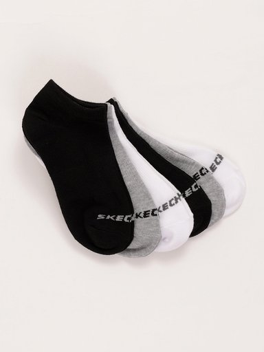 PACK 6 CALCETINES DEPORTIVOS UNISEX SKECHERS NON TERRY LOW CUT NEGRO/BLANCO - 3
