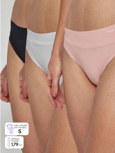 PACK 3 CALZONES CALVIN KLEIN QD3558 - 1