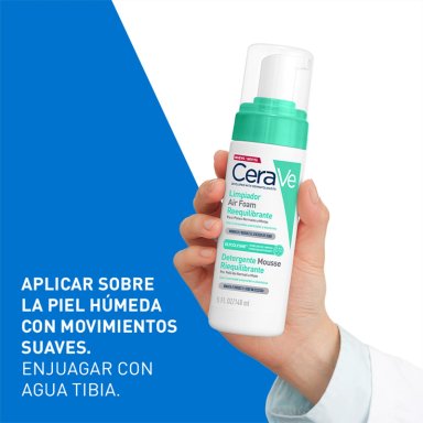 LIMPIADOR FACIAL CERAVE AIR FOAM REEQUILIBRANTE 148 ML - 5