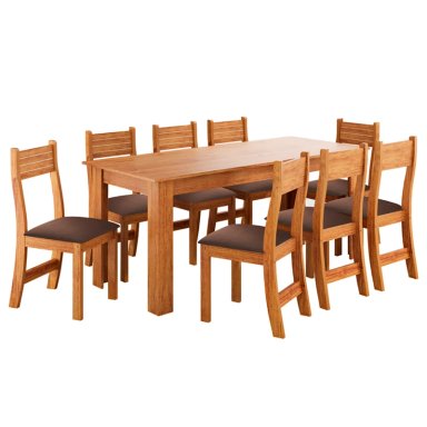 JUEGO DE COMEDOR ALTAVISION TOMAS 8S MIEL - 1