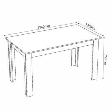 JUEGO DE COMEDOR ALTAVISION VIOLET 6S BLANCO - 4