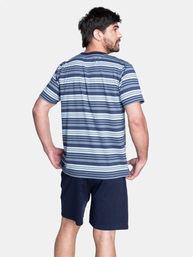 PIJAMA HOMBRE TOP ALGODÓN CORTO - 2