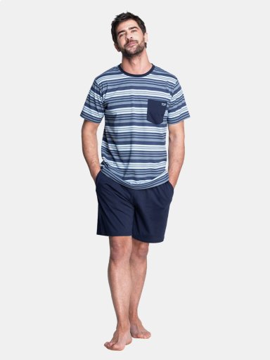 PIJAMA HOMBRE TOP ALGODÓN CORTO - 3