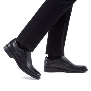 ZAPATOS HOMBRE GUANTE FORMAL CUERO NEGRO CLEVELAND  - 2