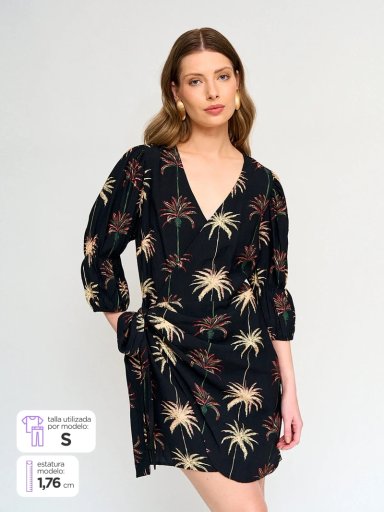 VESTIDO MUJER MARQUIS CORTO WRAPPED - 1