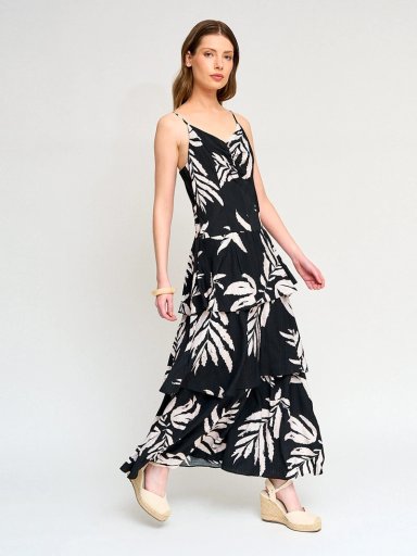 VESTIDO MUJER MARQUIS ESCOTE EN V TORTA LARGO - 2