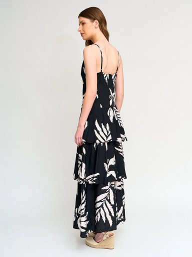 VESTIDO MUJER MARQUIS ESCOTE EN V TORTA LARGO - 3