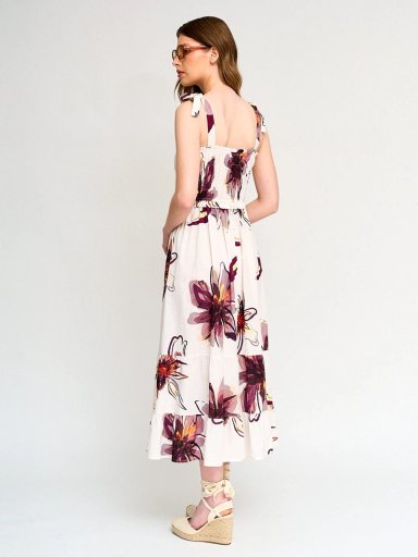 VESTIDO MUJER MARQUIS ALGODÓN MIDI ESCOTE RECTO PANAL - 3