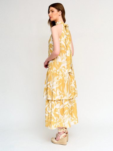 VESTIDO MUJER MARQUIS MAXI HALTER LAZO CUELLO - 3