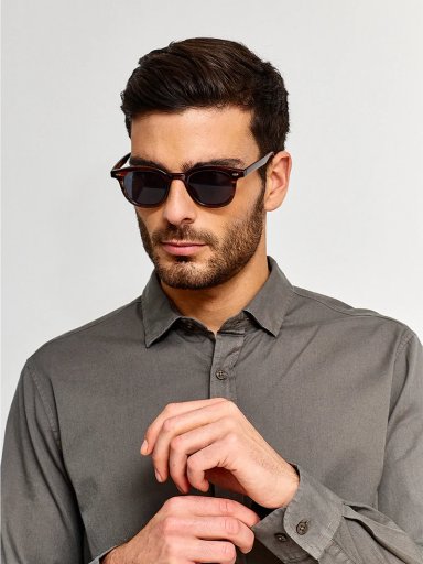 CAMISA HOMBRE CACHAREL ALGODÓN MANGA LARGA LAVADA - 3