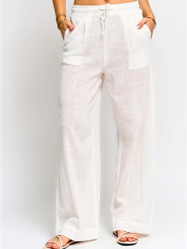 PANTALÓN MUJER INDEX ALGODÓN FLUIDO - 2
