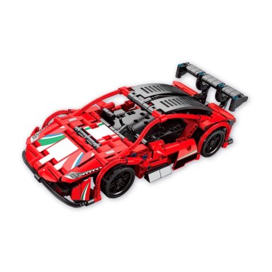 AUTO CARRERAS ROJO BLOQUES TRU - 1
