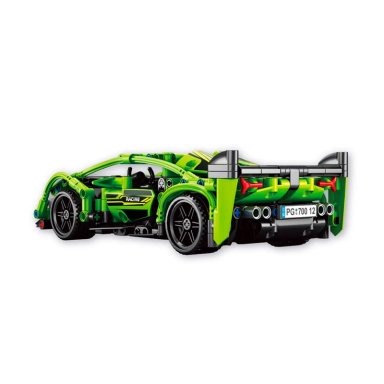 AUTO CARRERAS VERDE BLOQUES TRU - 2