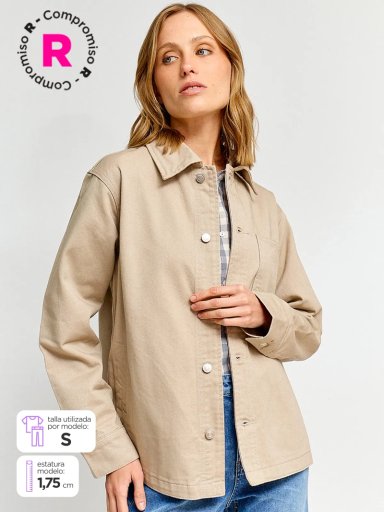CHAQUETA MUJER MARQUIS ALGODÓN OVERSIZE - 1