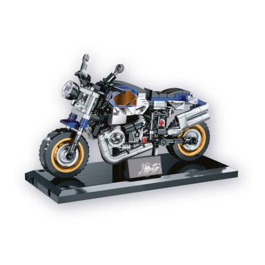 MOTO CONSTRUIBLE 268 PCS AZUL - 1