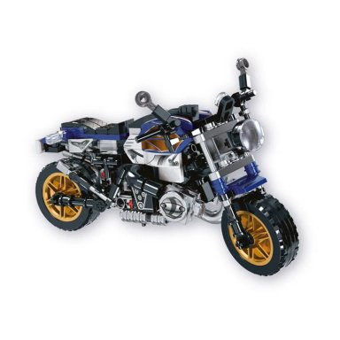 MOTO CONSTRUIBLE 268 PCS AZUL - 2