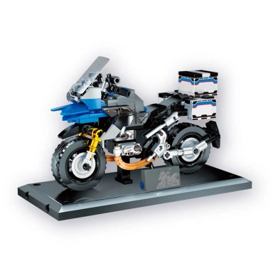 MOTO CONSTRUIBLE AZUL 269 PCS TRU  - 1