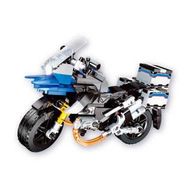 MOTO CONSTRUIBLE AZUL 269 PCS TRU  - 2