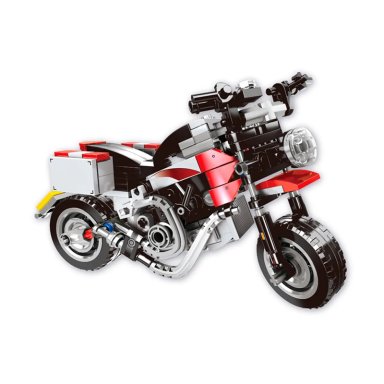 MOTO CONSTRUIBLE ROJA 275 PCS TRU - 2