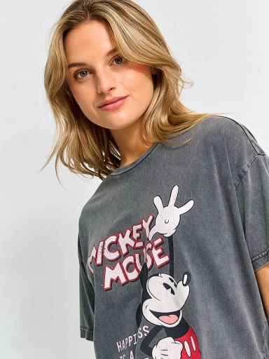 POLERA MUJER INDEX ALGODÓN MANGA CORTA MICKEY - 3