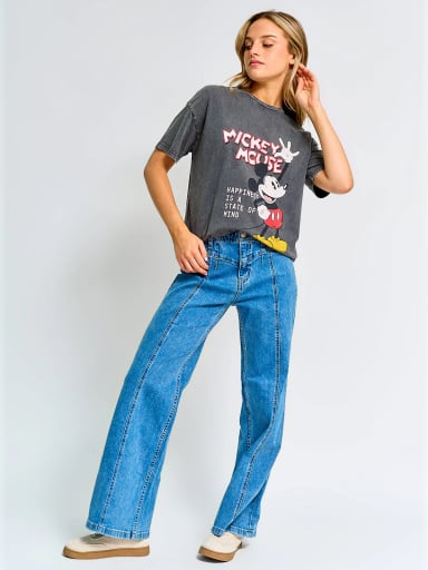 POLERA MUJER INDEX ALGODÓN MANGA CORTA MICKEY - 4