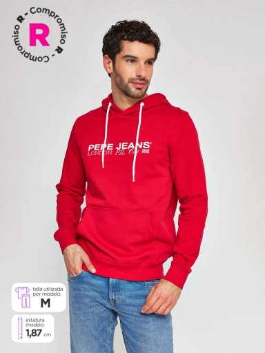 POLERÓN HOMBRE PEPE JEANS ALGODÓN HOODIE CAPUCHA - 1