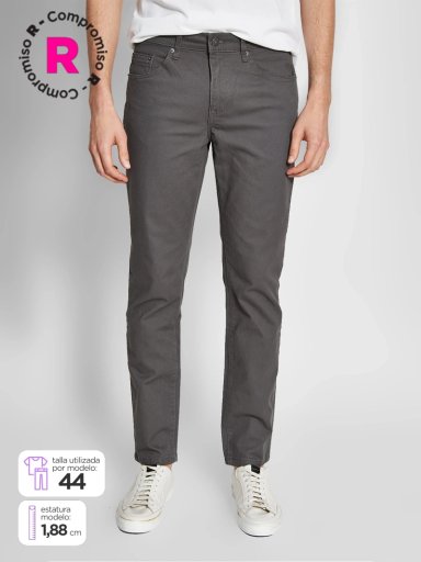 JEANS HOMBRE ROBERT LEWIS ALGODÓN BÁSICO - 1