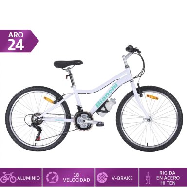 BICICLETA DE PASEO BIANCHI CLASSIC ST LADY ARO 24 - 1